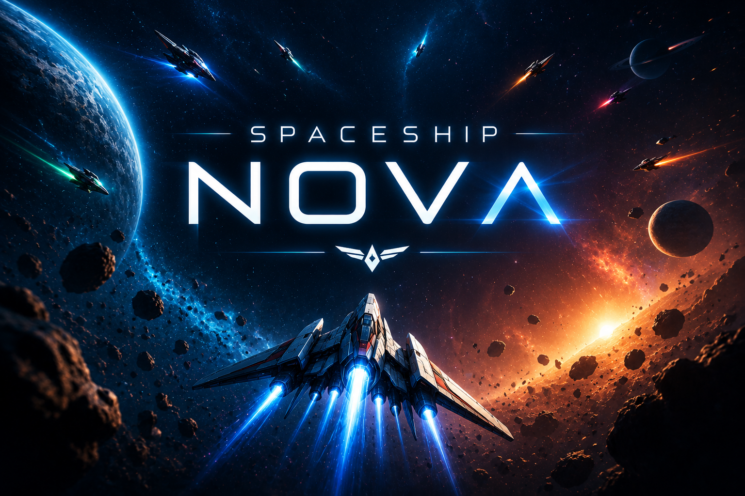 Spaceship Nova menu background art